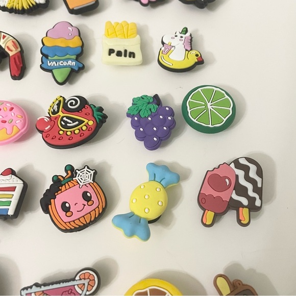 Croc Charms Lot of 34 Assorted Food Charms Donut Watermelon Burger - Picture 5 of 16